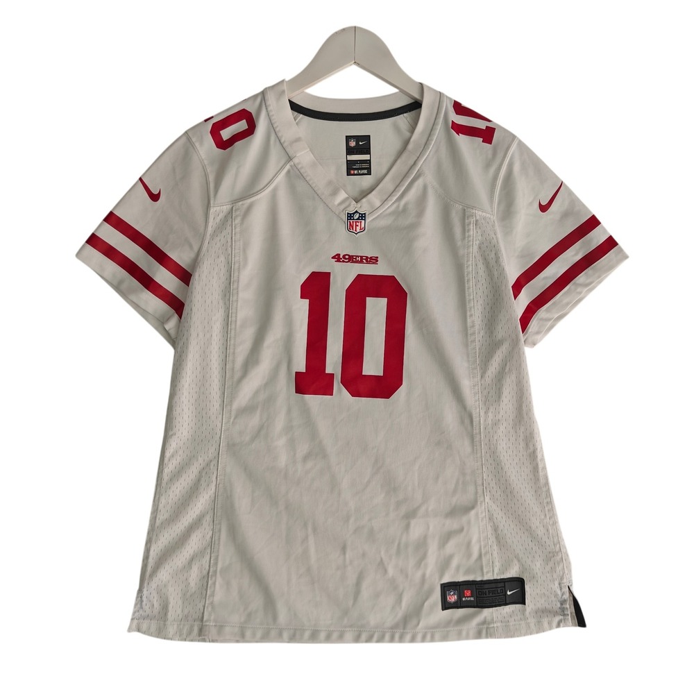 Nike San Francisco 49ers Jimmy Garoppolo 10 Jersey Mens Large White NFL On Field - Picture 1 of 9